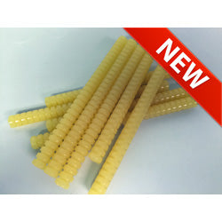 CP-0393 - Ribbed Hot Melt Sticks - Amber Color - 11-pound Case